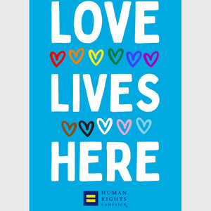 Thumbnail 2 of Love Lives Here Garden Flag