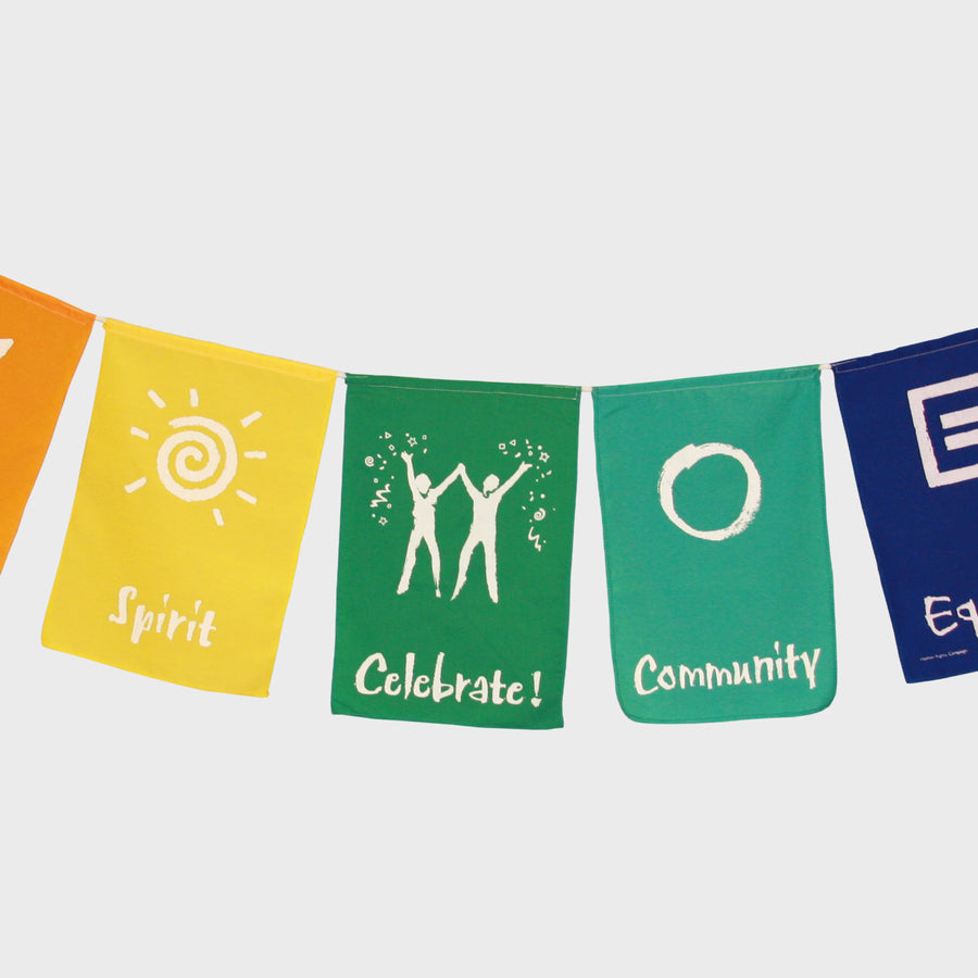 Image 2 of Rainbow Celebration Flag