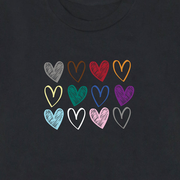 Alternate Picture of Rainbow Hearts T-Shirt