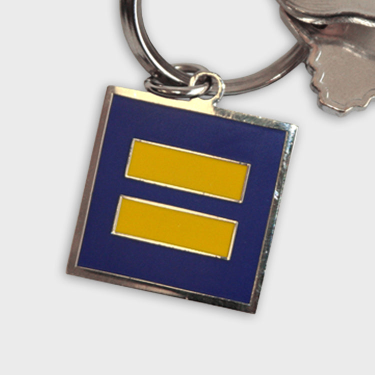 Image 2 of Metal Equality Keychain