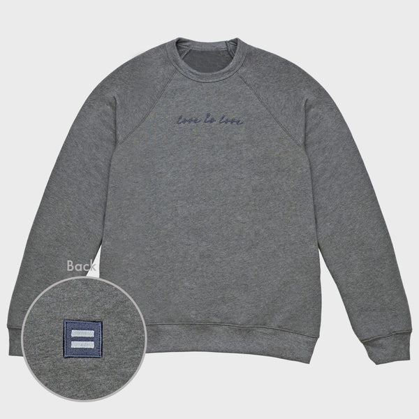 Picture of Love is Love Script Sweatshirt