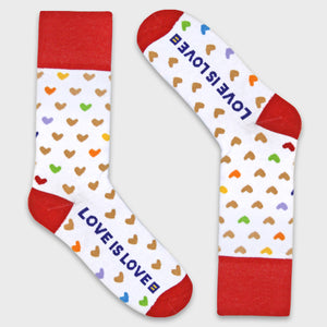 Thumbnail 1 of Love is Love Socks with Hearts