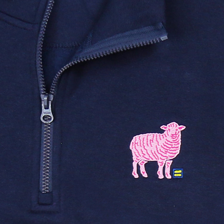 Image 2 of I'm the Pink Sheep of the Family Quarter Zip Sweatshirt