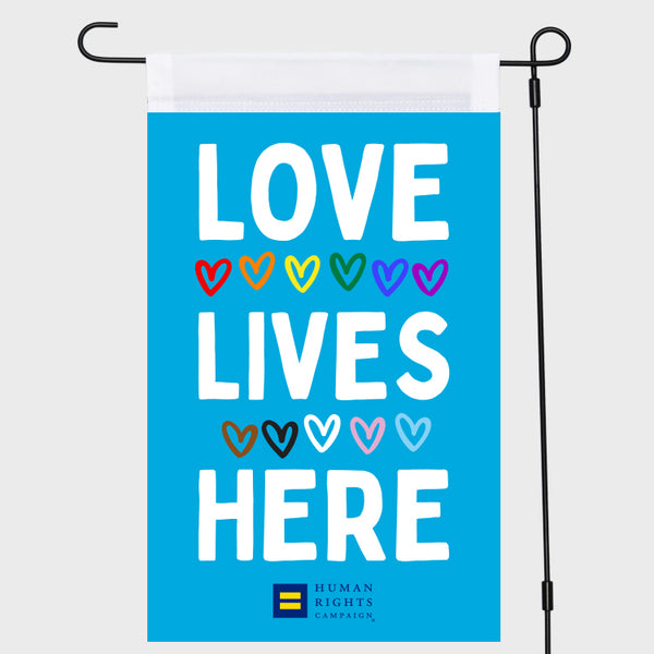 Picture of Love Lives Here Garden Flag