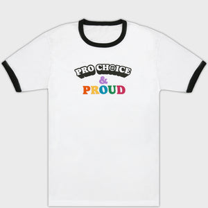 Thumbnail 1 of Pro Choice & Proud Ringer T-Shirt