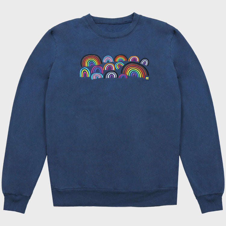 Image 1 of LGBTQ+ Rainbows Embroidered Sweatshirt