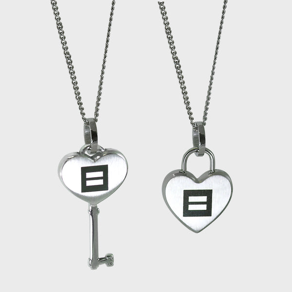 Picture of Key To My Heart Pendant Necklaces - Set of 2