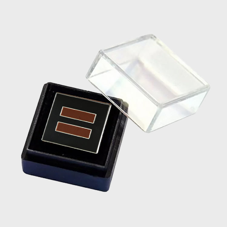 Image 1 of Black & Brown Logo Lapel Pin