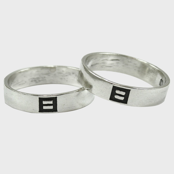 Picture of Equality Logo Sterling Silver Ring