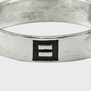 Thumbnail 2 of Equality Logo Sterling Silver Ring