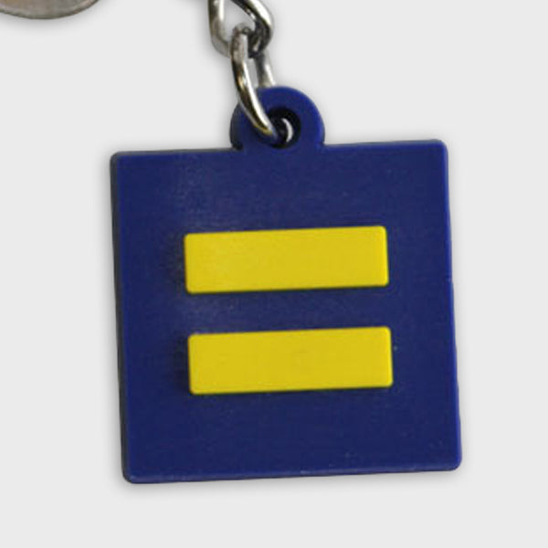 Alternate Picture of PVC Equality Keychain