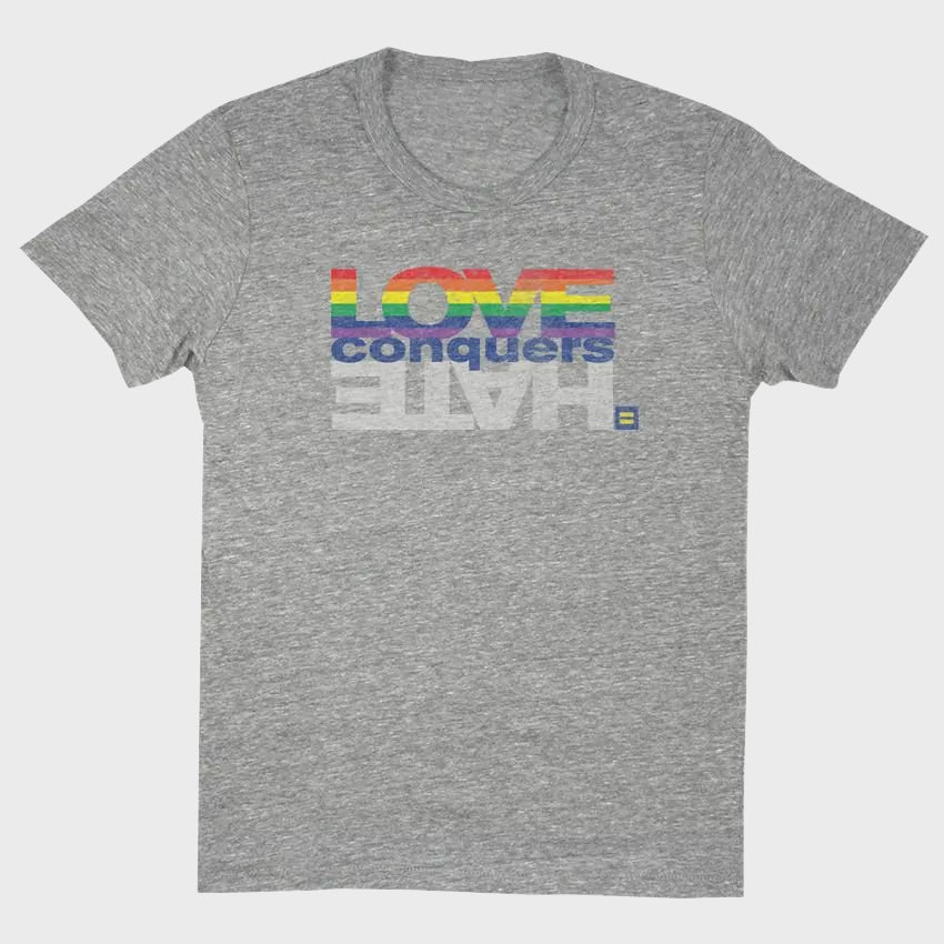 Image 1 of Rainbow Love Conquers Hate® T-Shirt