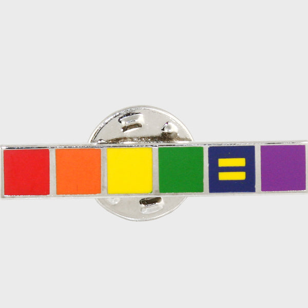 Alternate Picture of Rainbow Enamel Lapel Pin