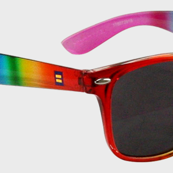 Alternate Picture of Rainbow Pride Sunglasses