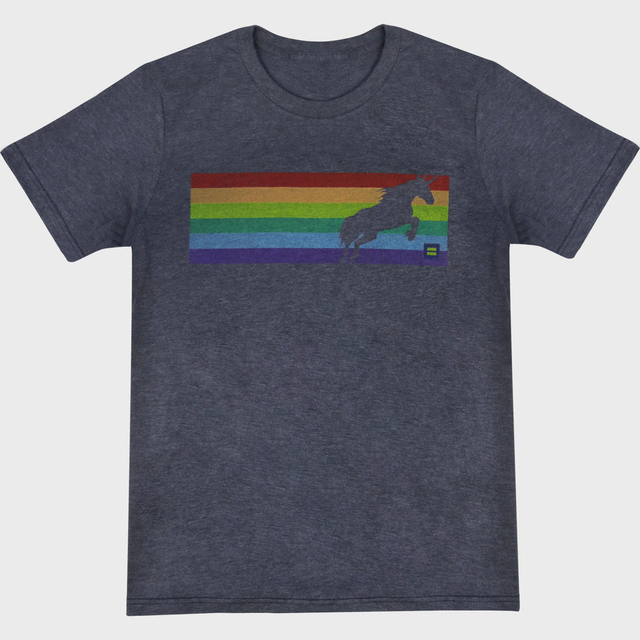 Image 1 of Rainbow Pride Unicorn T-Shirt