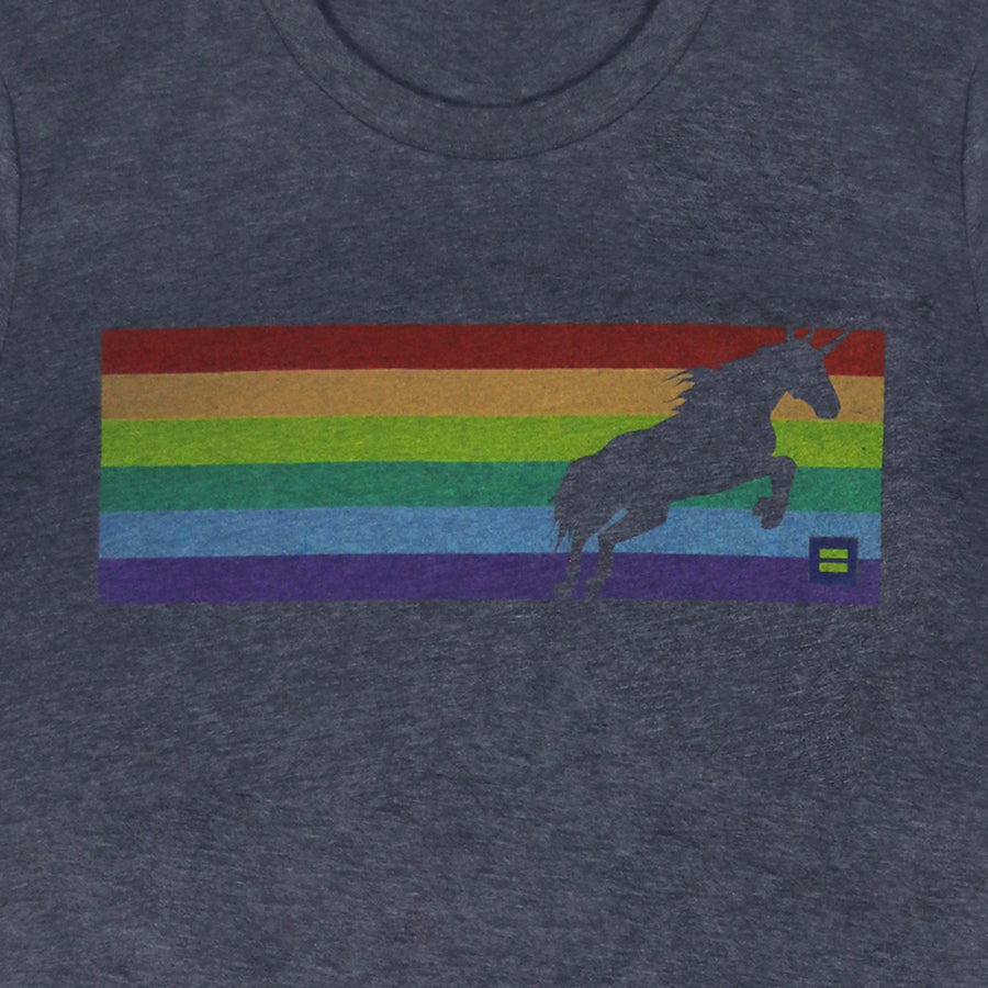 Image 2 of Rainbow Pride Unicorn T-Shirt