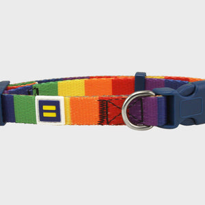 Thumbnail 2 of Rainbow Pride Dog Collar