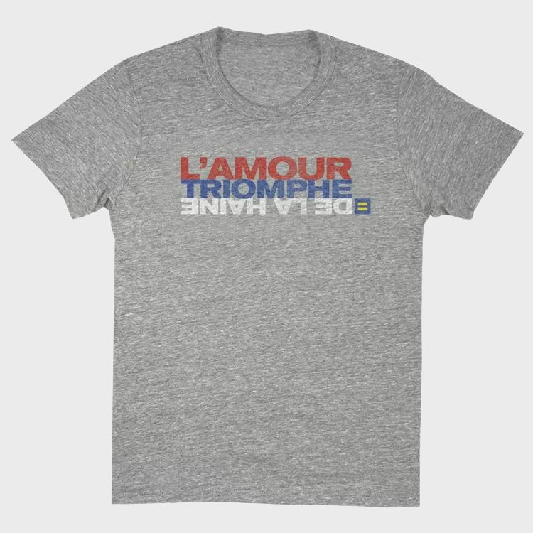 Image 1 of French Love Conquers Hate® T-Shirt