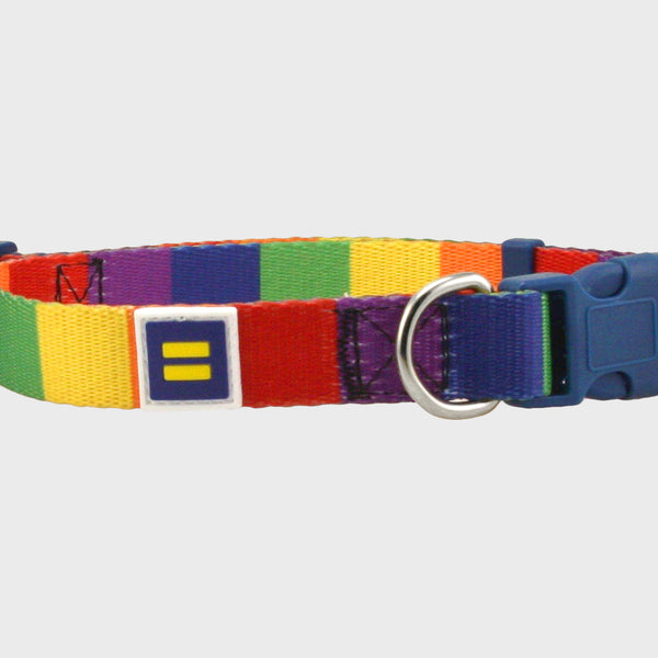 Alternate Picture of Rainbow Pride Dog Collar