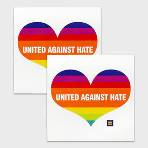 Thumbnail 1 of United Against Hate Bumper Sticker - 2 Pack