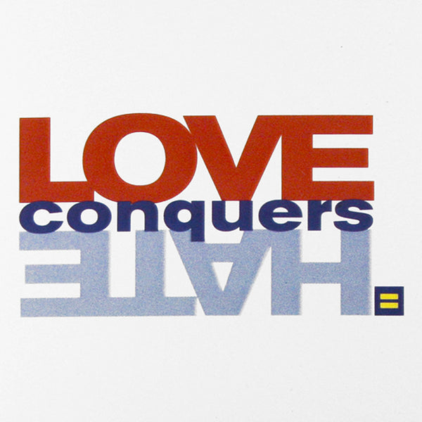 Alternate Picture of Love Conquers Hate® Car Magnet