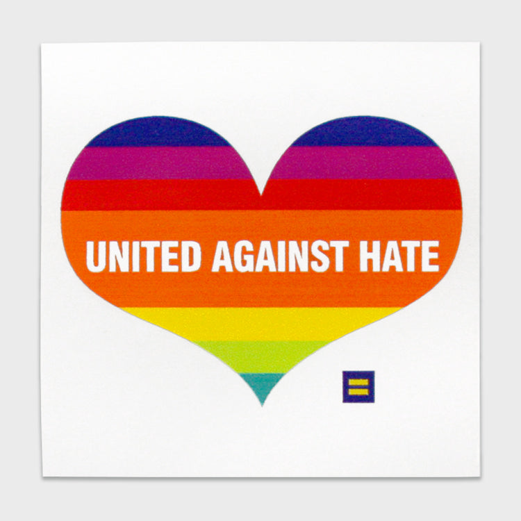 Image 2 of United Against Hate Bumper Sticker - 2 Pack