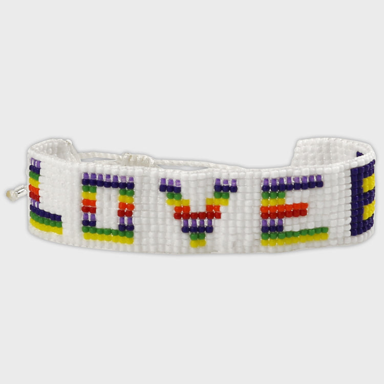 Image 1 of Love Beaded Wristband