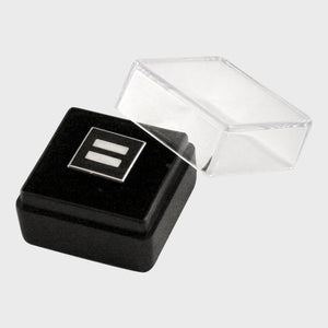 Thumbnail 1 of Equality Mini Cloisonne Lapel Pin - Black/Silver