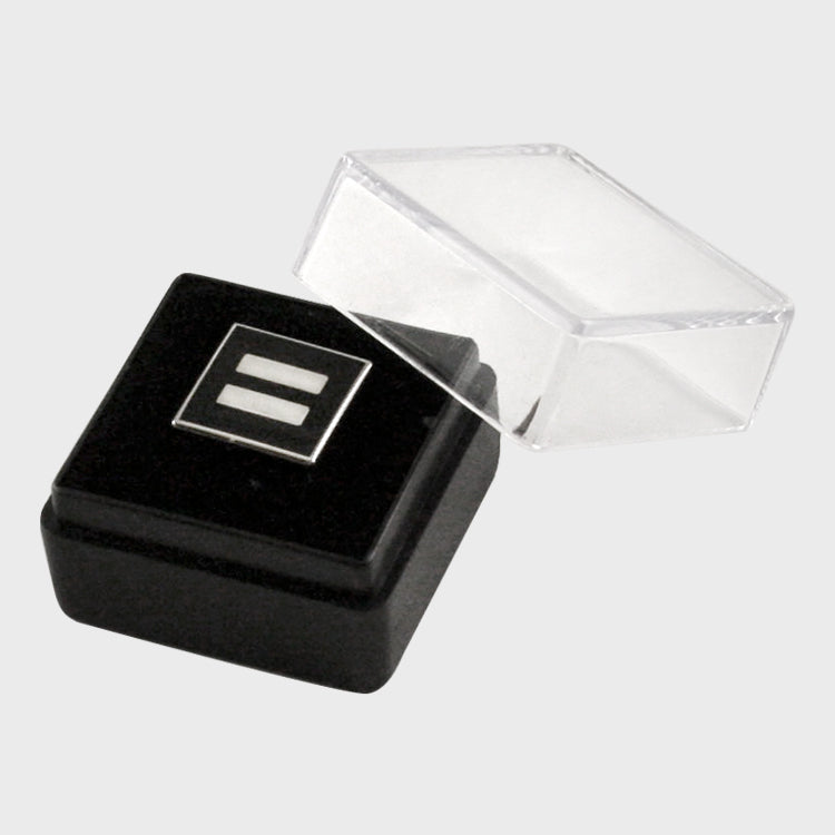 Image 1 of Equality Mini Cloisonne Lapel Pin - Black/Silver
