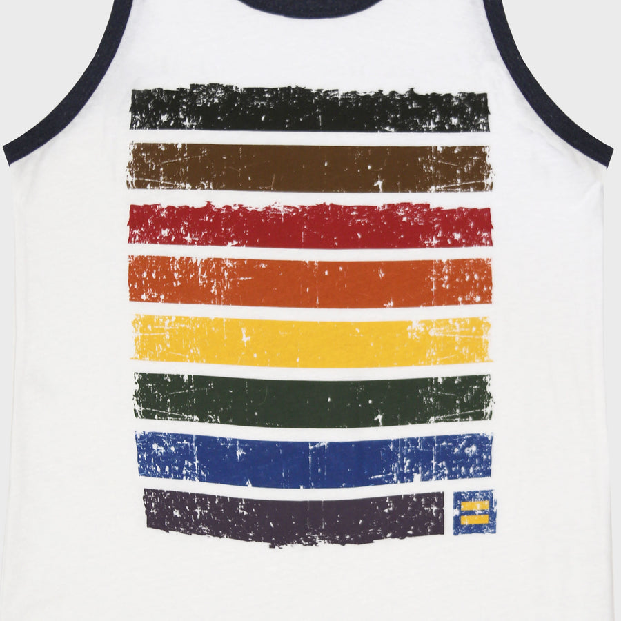 Image 2 of Rainbow Pride Ringer Tank Top