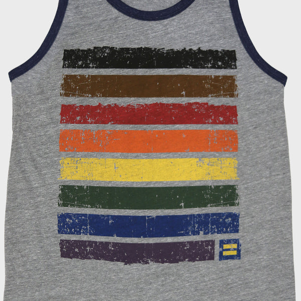 Alternate Picture of Rainbow Pride Ringer Tank Top