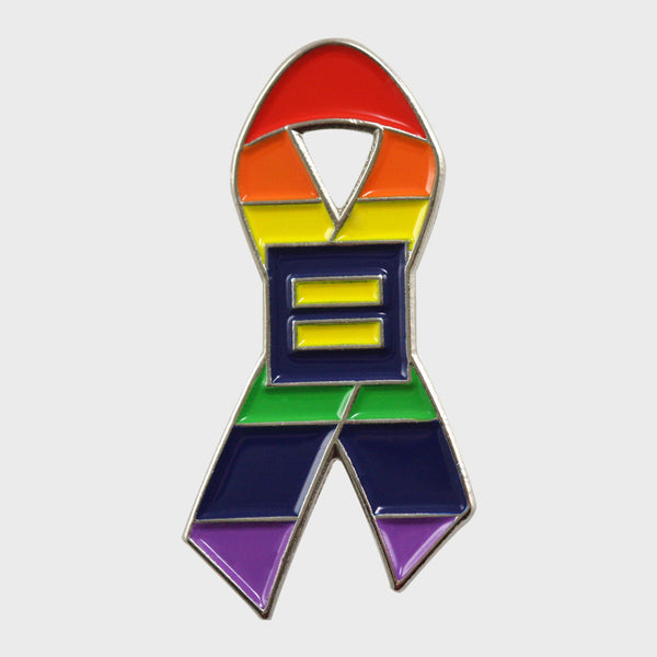 Picture of HRC Rainbow Ribbon Lapel Pin