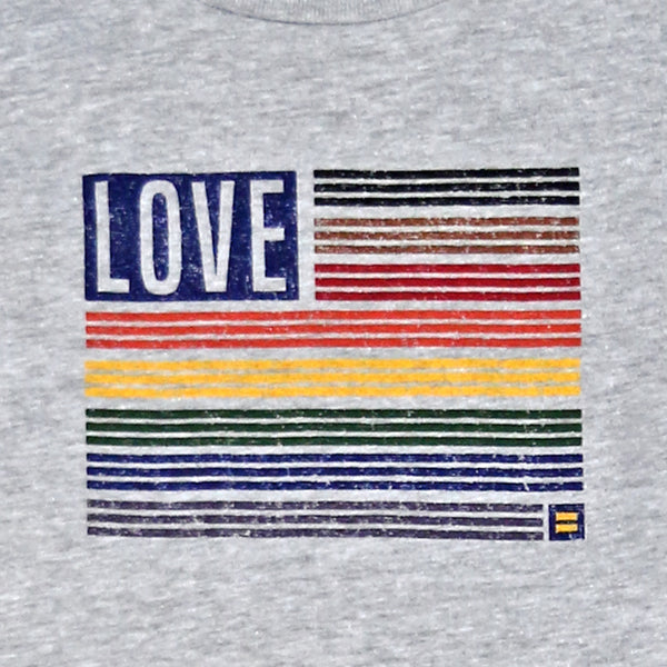 Alternate Picture of Love Rainbow Flag Kids T-Shirt
