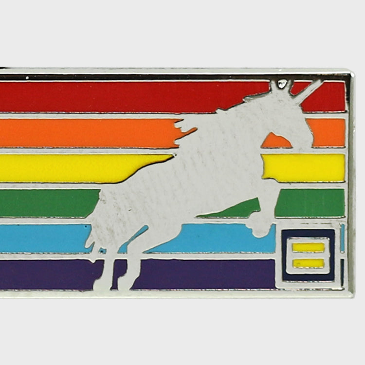 Image 2 of Unicorn Rainbow Lapel Pin