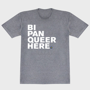 Thumbnail 1 of Bi Pan Queer Here T-Shirt