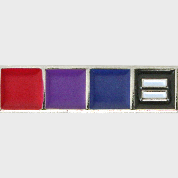 Image 2 of Bisexual Enamel Lapel Pin