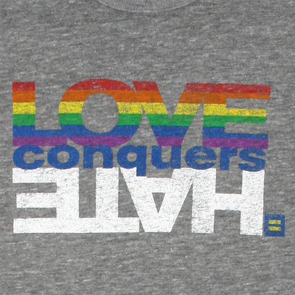 Alternate Picture of Rainbow Love Conquers Hate T-Shirt Federal Club Version