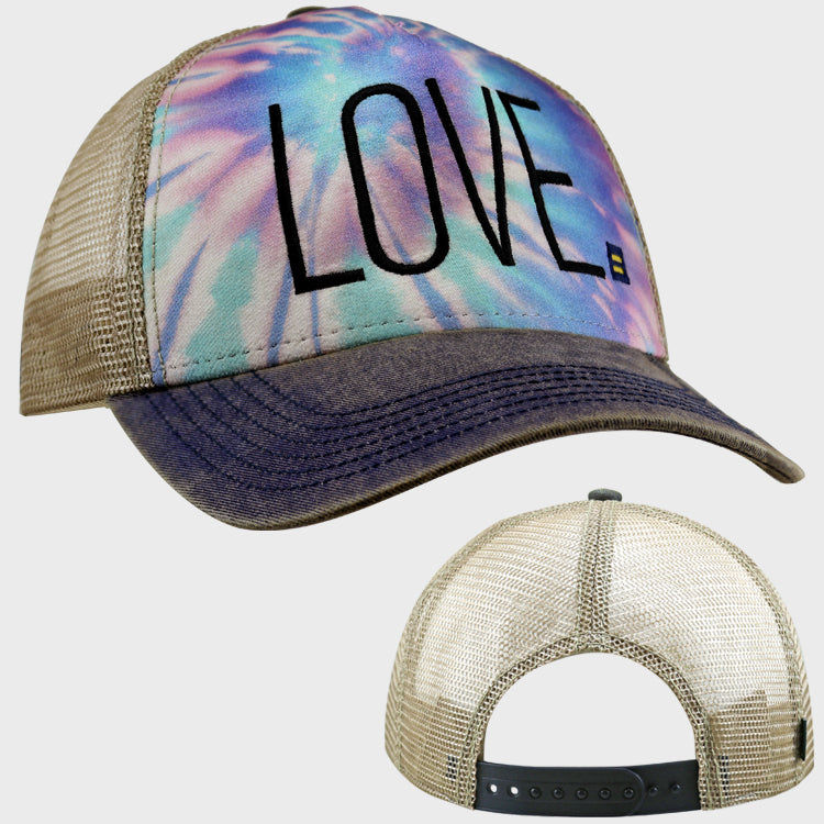 Image 1 of Trans Love Tie Dye Hat