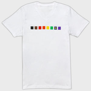 Thumbnail 1 of Rainbow LGBTQ+ V-Neck T-Shirt
