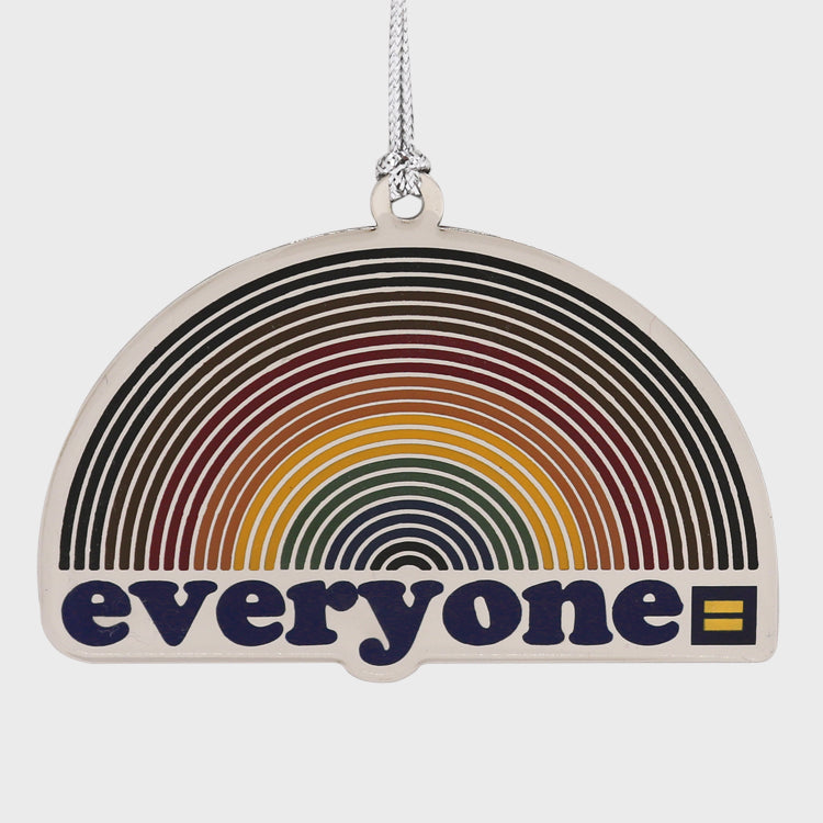 Image 1 of Everyone Rainbow Ornament