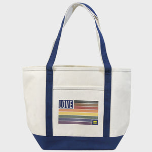 Thumbnail 1 of Love Rainbow Flag Beach Tote