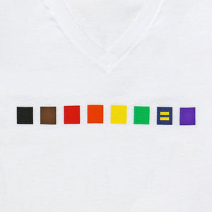 Thumbnail 2 of Rainbow LGBTQ+ V-Neck T-Shirt