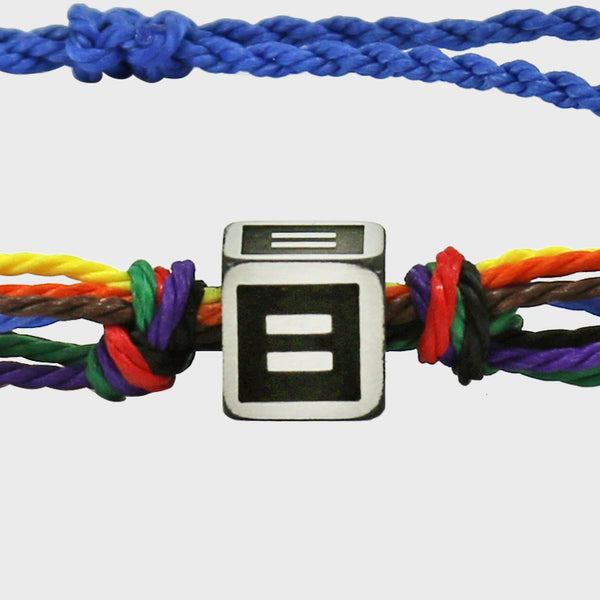 Alternate Picture of More Color More Pride Rainbow Wristband