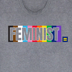 Thumbnail 2 of Feminist Rainbow T-Shirt