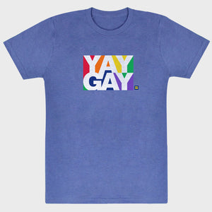 Thumbnail 1 of Yay Gay Rainbow T-Shirt