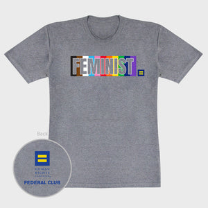 Thumbnail 1 of Feminist Rainbow T-Shirt FC