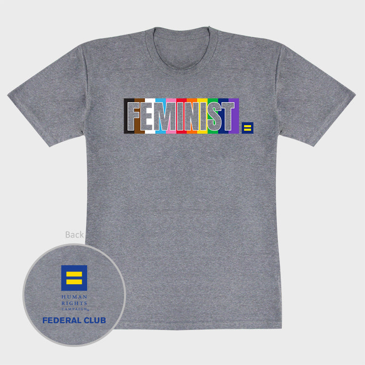 Image 1 of Feminist Rainbow T-Shirt FC