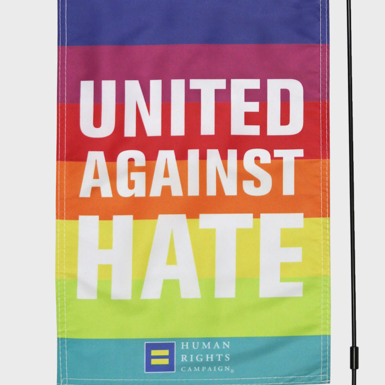 Image 2 of United Against Hate Garden Flag
