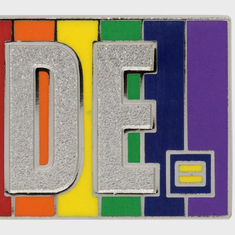 Image 2 of Progress Rainbow Pride Lapel Pin