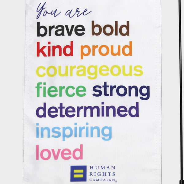 Alternate Picture of You Are Garden Flag